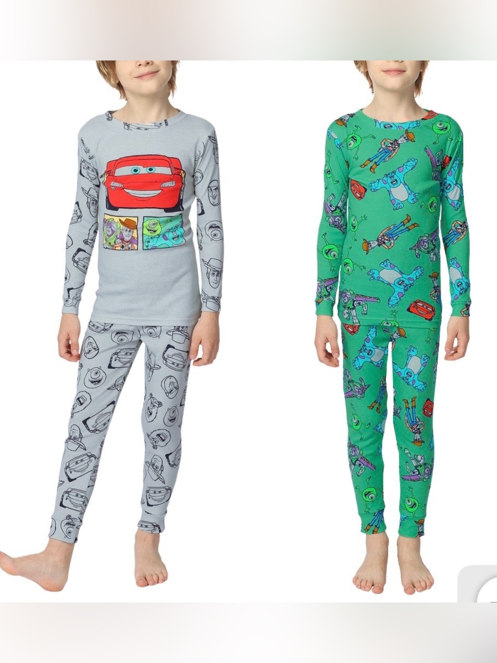 NWT Disney Pixar 4-piece Pajama Set Car Toy Story Boy Size 6